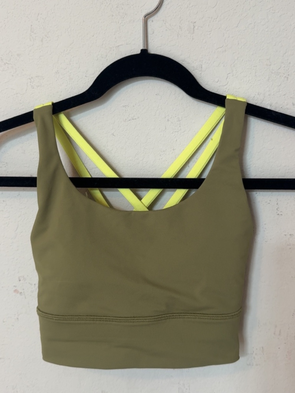 lululemon Energy Bra Long Line, Medium Support, B–D Cup, Bronze Green